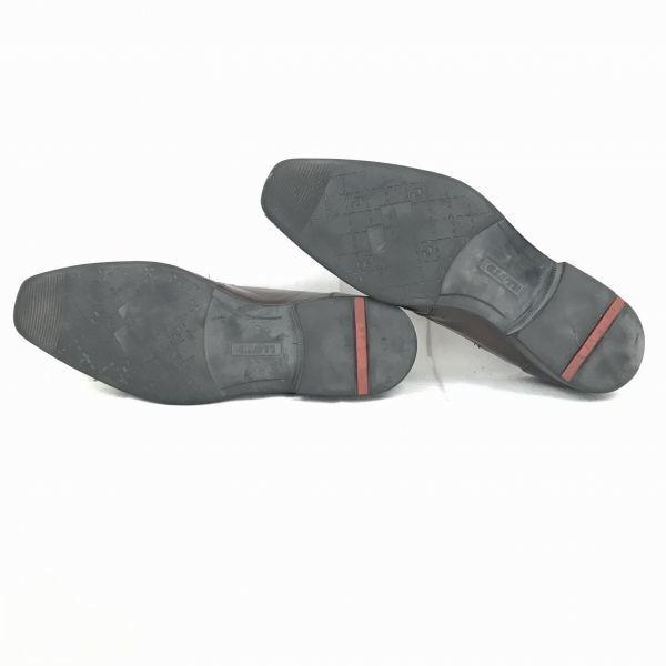 Lloyd Germany Heavy Leather Swirl Moc 26.5 Dark Brown Dress Shoes Business(USED)