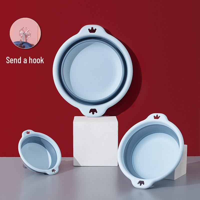 Collapsible Portable Children's Washbasin - Durable, Thickened Plastic for Travel and Outdoor Use