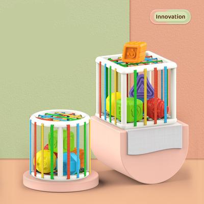 Infant Rainbow Sessele Building Blocks Early Learning Shape Color Toys