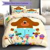Hey Duggee Pattern Bedding Quilt Set  Home Decoration  Gift (1 * duvet cover + 2 * pillowcase  without core)
