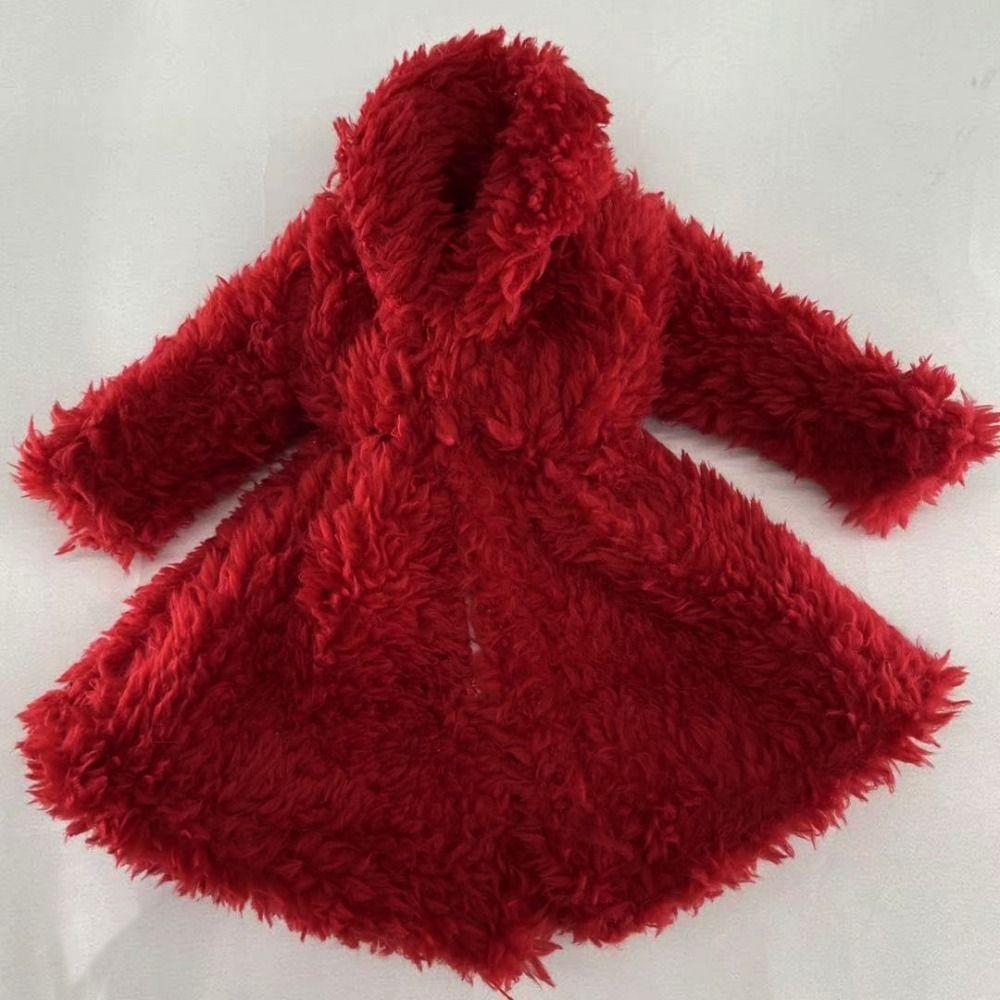 Casual Plush Coat Fashion Tops Dresses Set for 1/6 Doll/29~32cm Doll Clothes Accessories