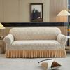 Knitted Sofa Cover All-Inclusive Thickened Non-Slip Skirt Sofa Cover Cushion Cover Four-Season Elastic Dust Cover