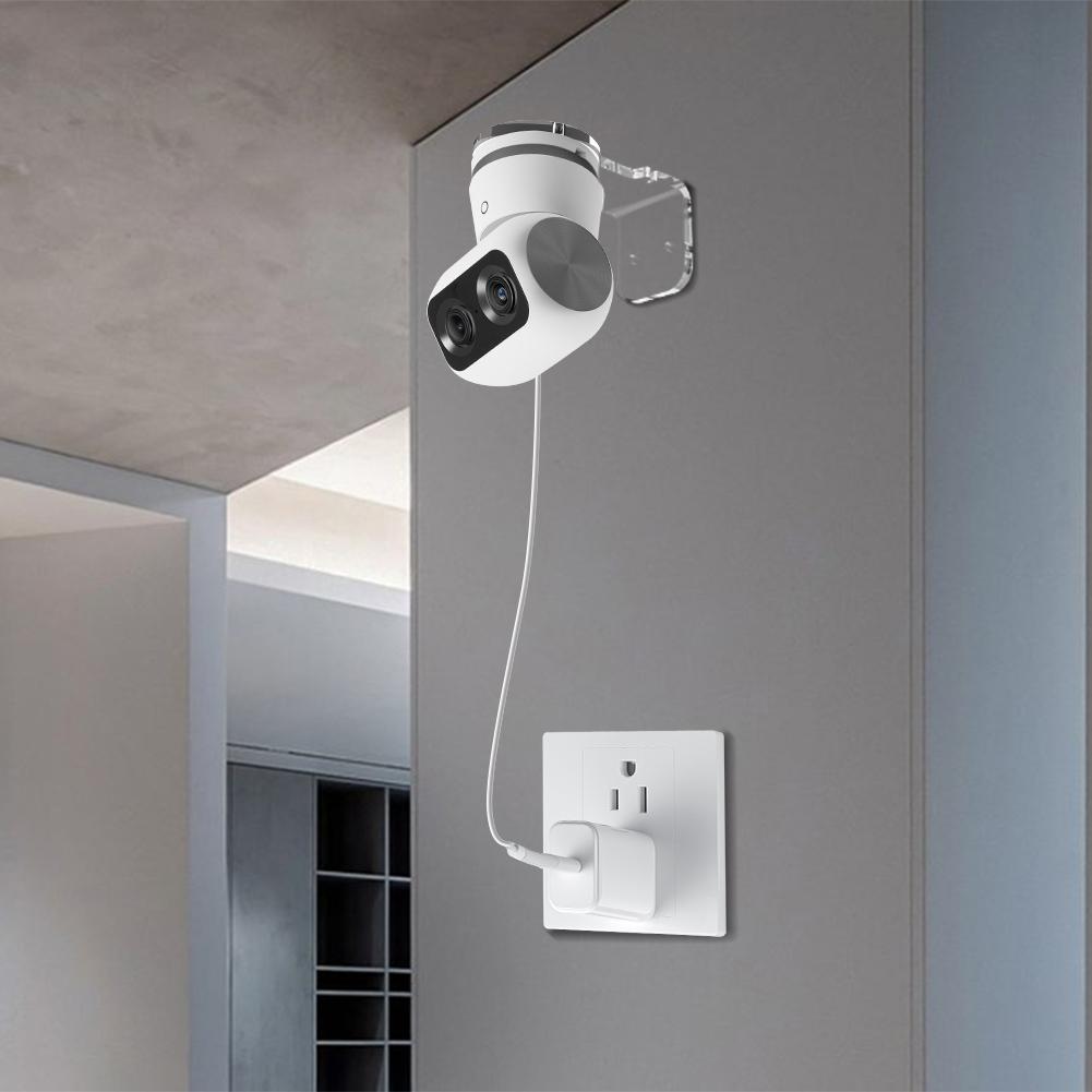 Wandhalterung Acrylhalterung Ohne Bohren/Bohren Installieren Klebende Wandhalterung Kamera-Halterung für Eufy Security Indoor Cam S350