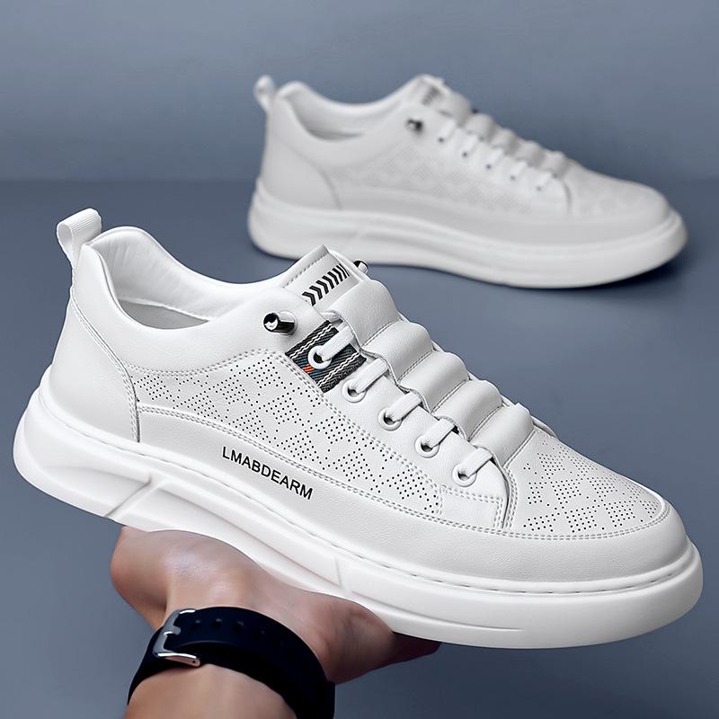 Summer Men's Casual Shoes Comfortable Casual Little White Shoes Breathable Mesh Men's Shoes Versatile Sports Shoes Men's Board Shoes