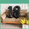 Balloons Black Birthday Large Numbers Party Supplies Decorations