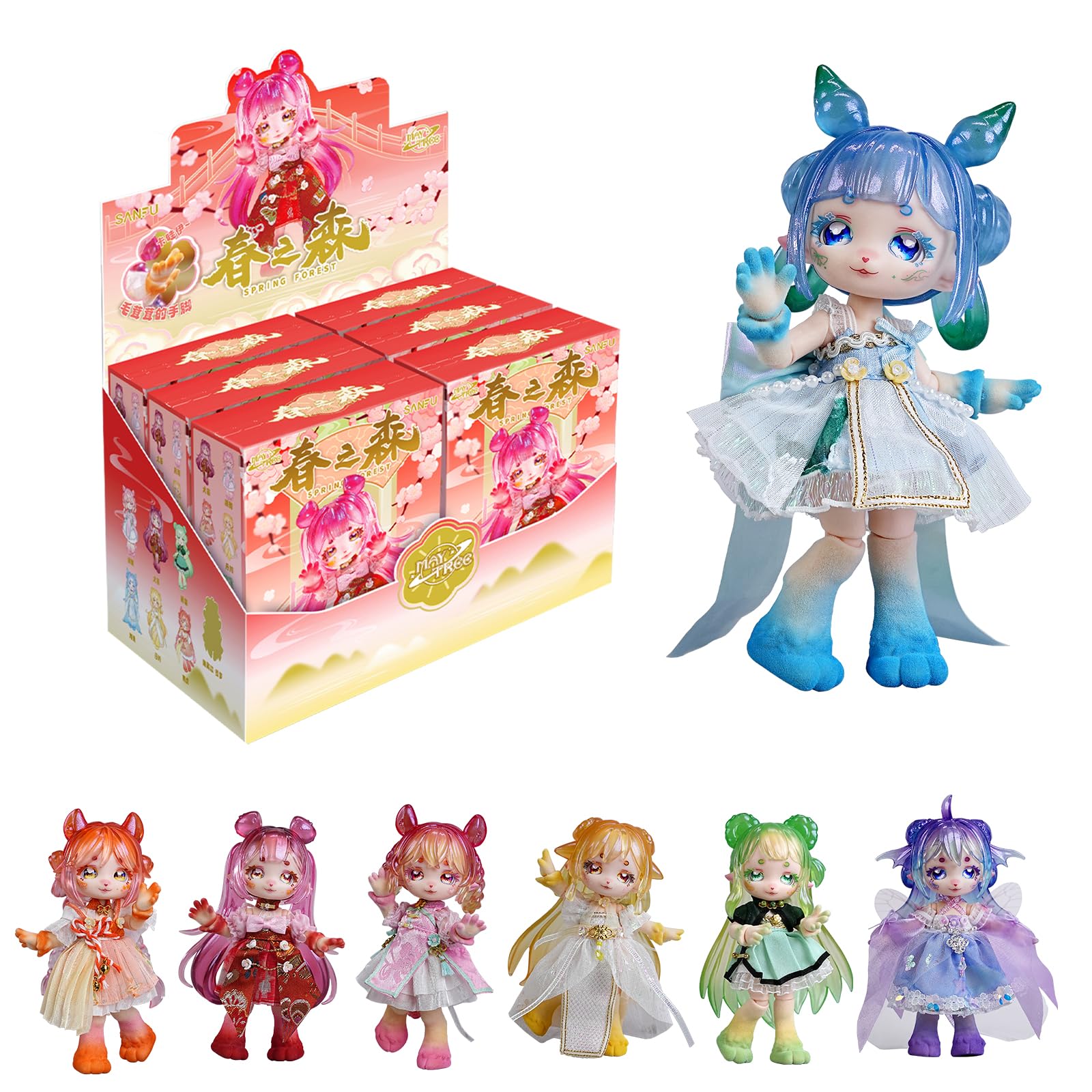 

Кукла ICY Fortune Days 14 см Серия Звери 1 Коробка Кукла-сюрприз Сделана из полиэстера ПВХ АБС Раскрашена Подарок - & &