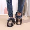 Fashion Cotton Slippers for Women 2025Closed Toe Keep Warm Fur Slippers Casual Shoes Woman Comfort Soft Sole Non-Slip Cotton Padded Shoe