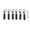 6pcs Black Zipper Pull Replacement Small Hole Zipper Pull Tab Detachable Zipper Pull  Handbags