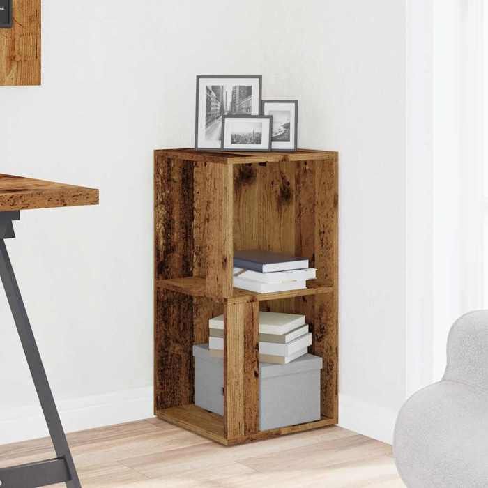 VidaXL Corner Cabinet Old Wood 33x33x67 Cm Engineered Wood, Corner Shelf, Bookcase, Display Cabinet, Bookshelf, 856718