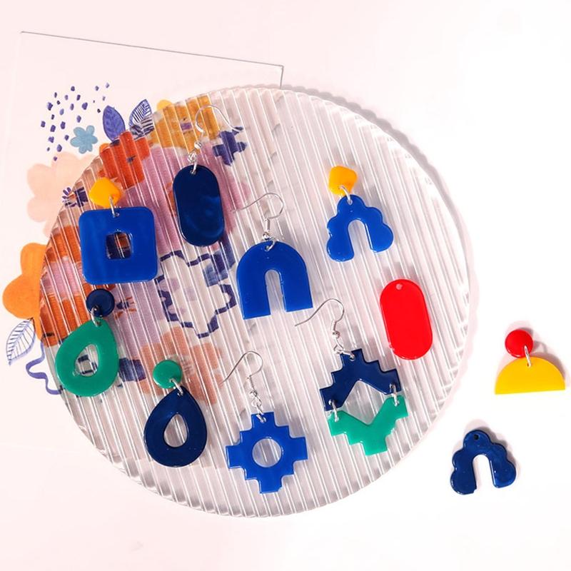 Resin Earring Molds DIY Crystal Epoxy Mold Stripe Shape Homemade Jewelry Silicone Mold for Making Earring Pendant Craft