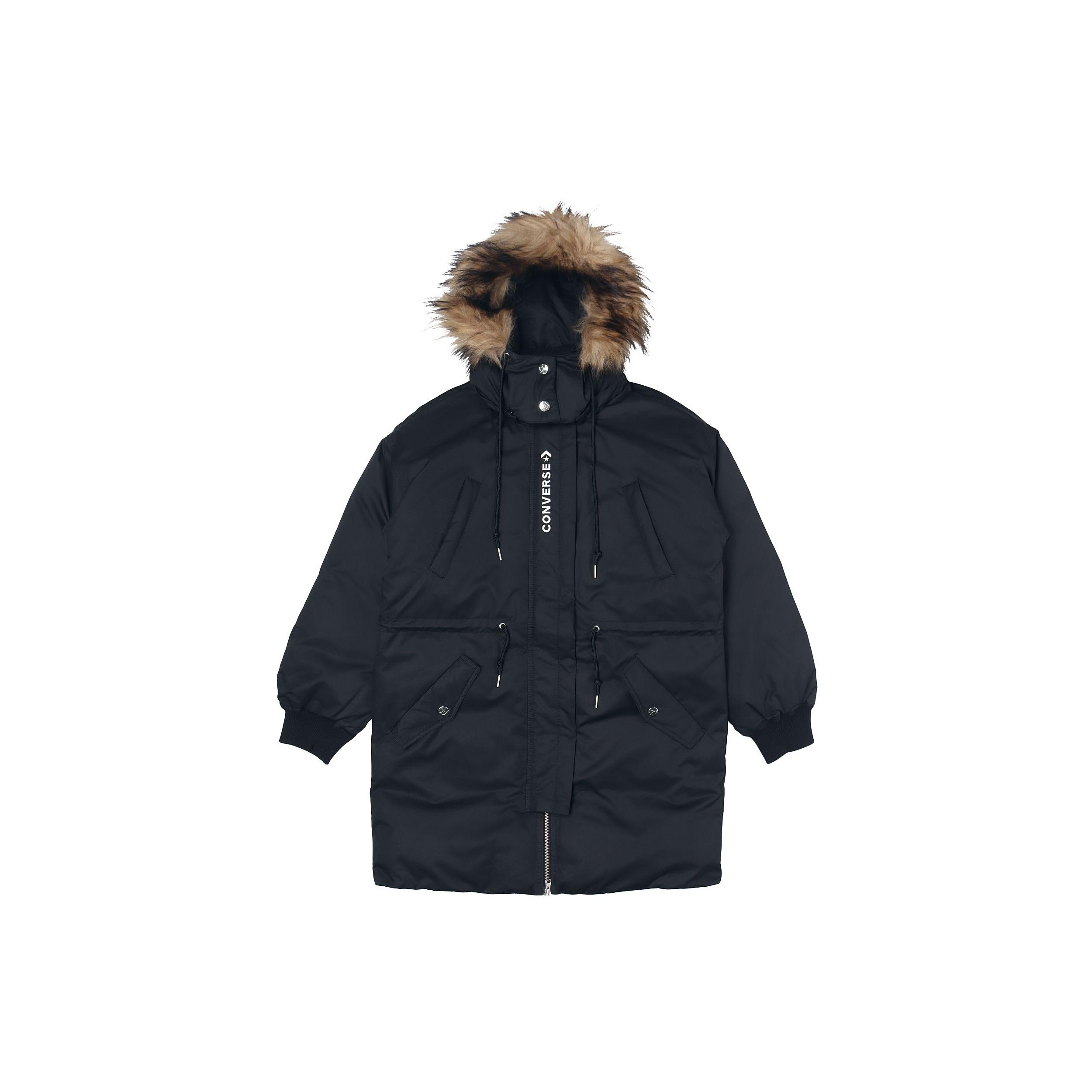 (WMNS) Converse Long Down Jacket Asia Sizing Black Women s 10019430-A02 L