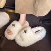 Fashion 2025 Popular Plush Slippers Women's Autumn and Winter New Household Anti-slip Increase Thick-soled Women's Warm Cotton Slippers