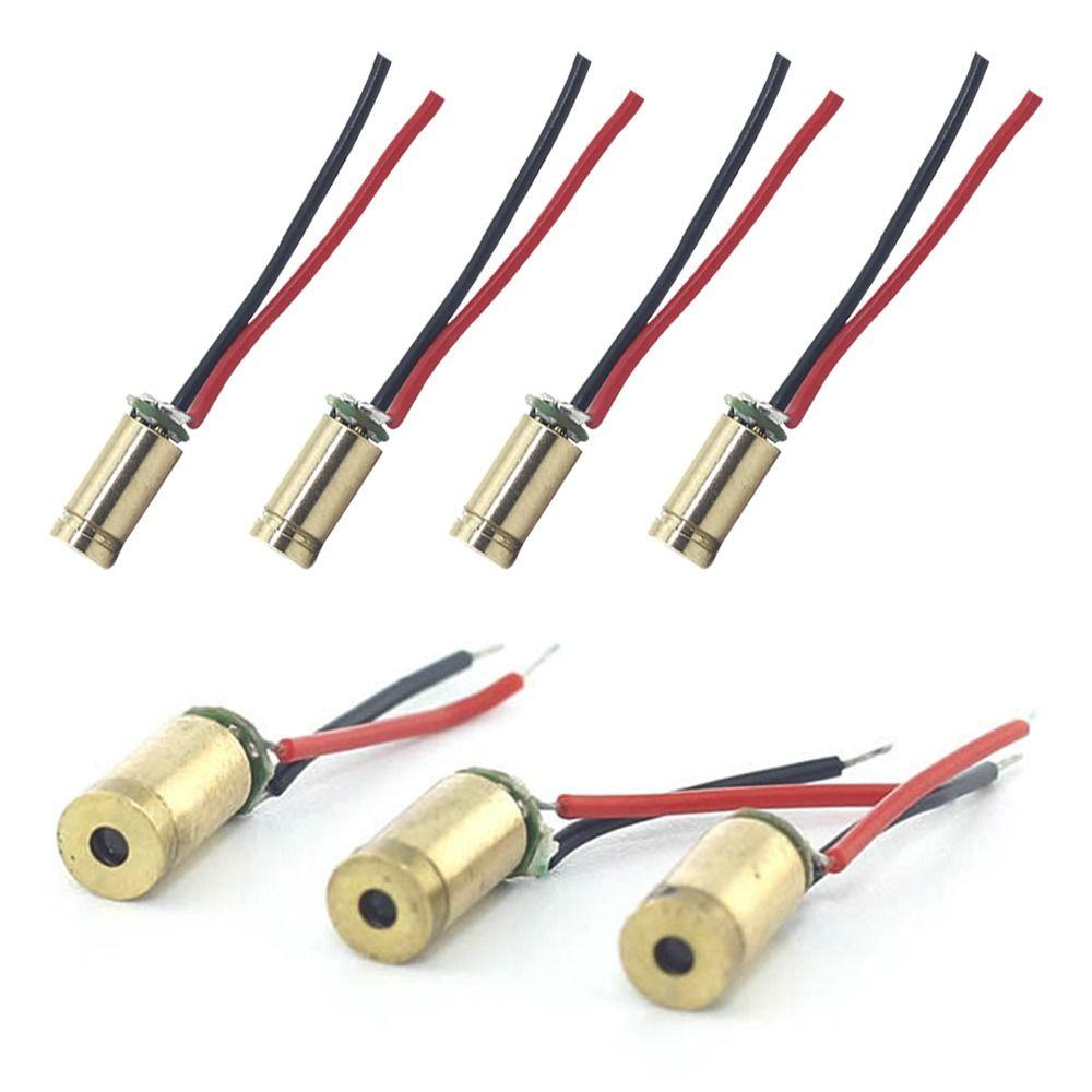 1pc High Quality 6V Copper Head Adjustable Lasers Dot Diode Module 4mm Laser Diodes 650nm5mw