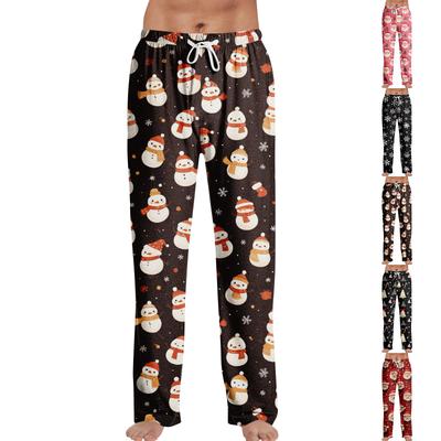 Anime-Pyjamahose, Nachtwäsche, lässige Hose mit Kordelzug und elastischer Taille, bequeme, gerade, lockere Yoga-Hose