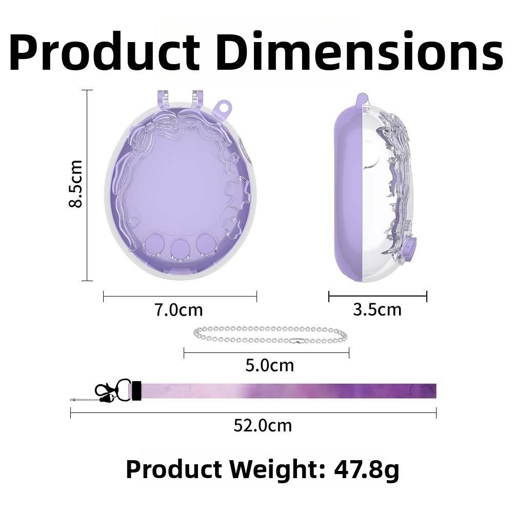 Transparent Hard Shell Clear Cover for Tamagotchi Paradise Virtual Pet Game Accessories