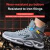 New Safety Shoes Men Boots High Top Work Sneakers Steel Toe Cap Anti-Smash Puncture-Proof Work Boots Indestructible Shoes