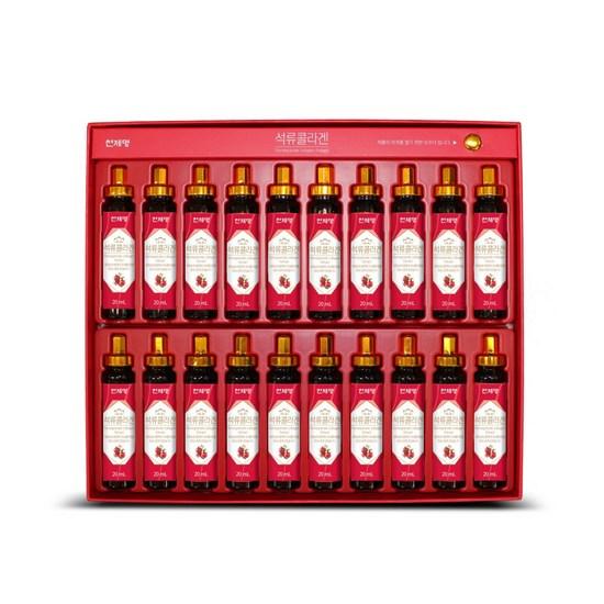 Cheonjemyeong Pomegranate Collagen Ampoule Type 20ml X 20 Bottles + Shopping Bag,Korean Health Food
