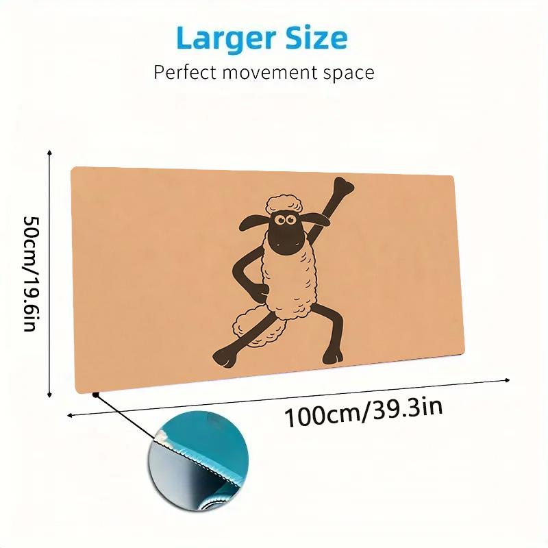 Shaun the Sheep2 Print  Cushion Non-slip Laptop Tablet Big Mousepad XXL Mat Mini PC Playmat With Lock edge