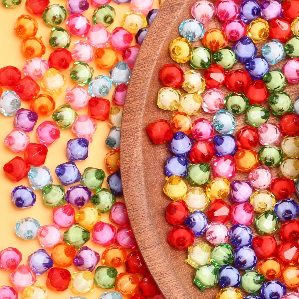 20/40Pcs 8/10mm Diamond Sharp Loose Beads DIY Crafts for Jewelry Making Necklace Bracelet Makingylic