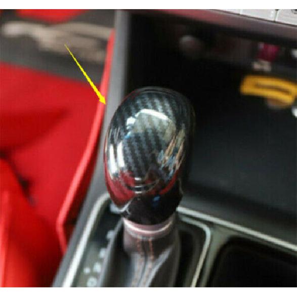 For Hyundai Sonata 2015-19 Carbon ABS Inner Gear Shift Knob Molding Cover Cap 1X