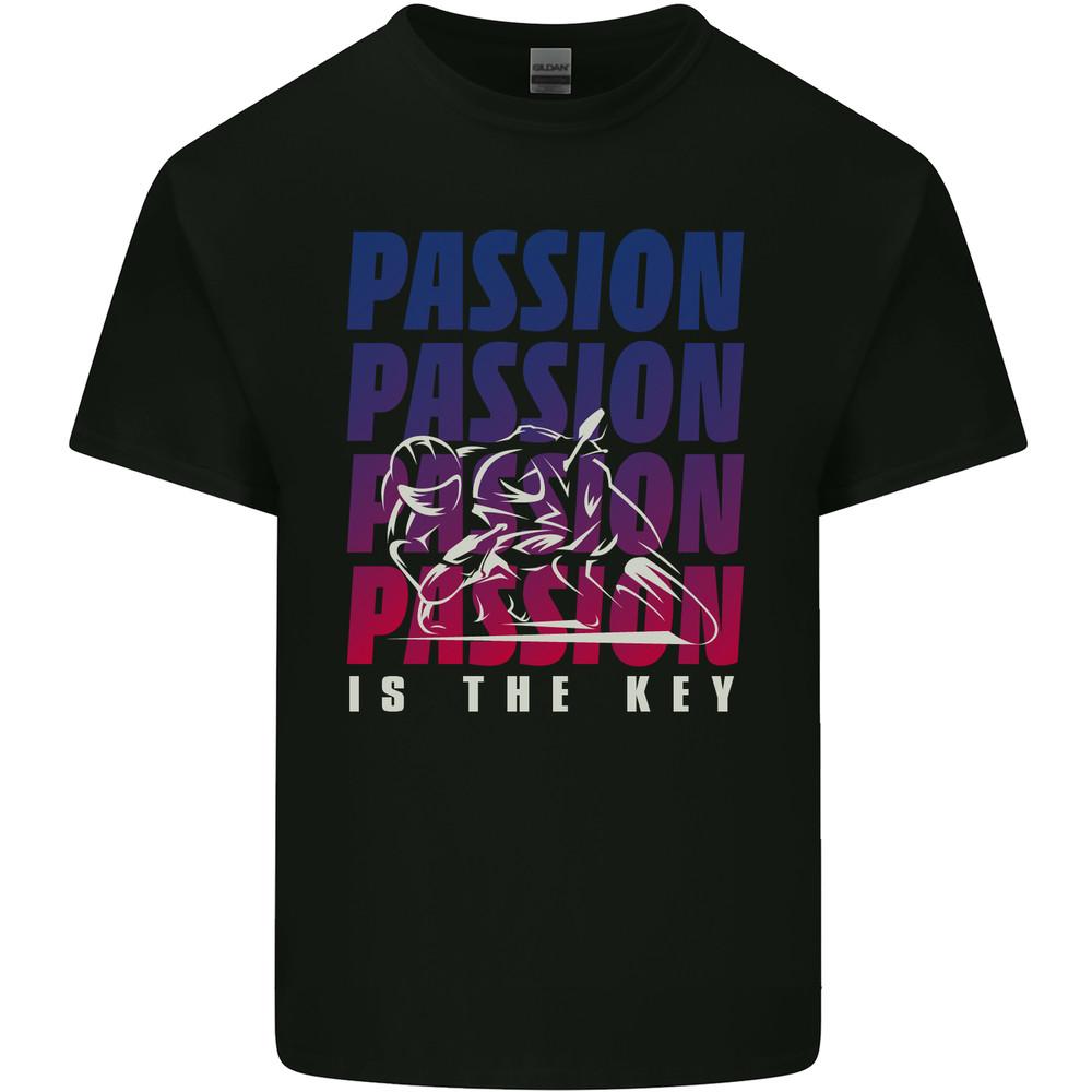 Motorcycle Passion Is the Key Biker Mens Light Cotton T-Shirt Unisex T-Shirt XXXXL
