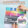 Double-Headed Washable Watercolor and Manga Pen Set for Kids