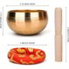 Tibetan Singing Bowls Set-Meditation Sound Bowl-Singing Bowls Hand-hammered in Nepal for Yoga, Chakra Healing, Mindfulness, and Stress Relief