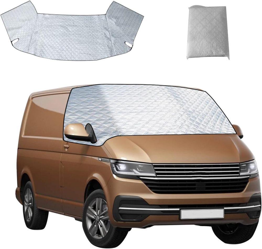 RV Windscreen Cover for VW T6 Transporter Windscreen Cover Anti Frost Ice Dust Window Cover for VW T6 2016-2022 Motorhome Vans