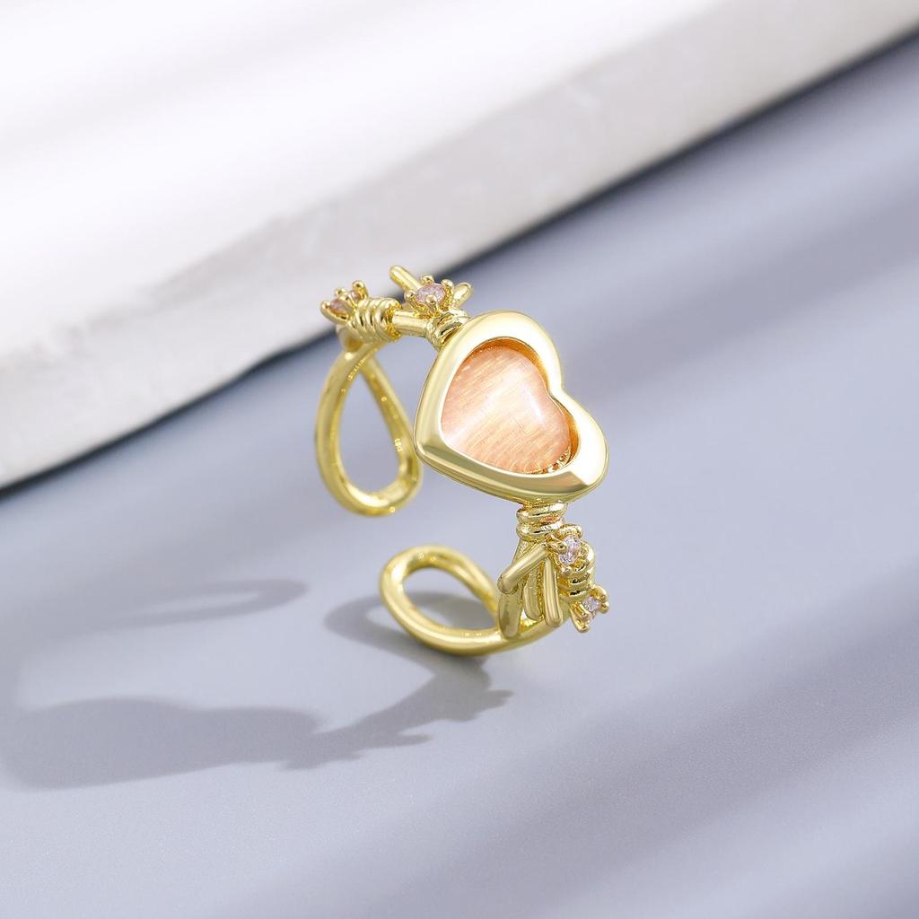 High-End Cross-Border Fashion Bow Ring for Women - European & American Style Open Index Finger Accessory