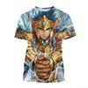 Anime Saint Seiya Bedrucktes T-Shirt 3D Kurzarm-T-Shirt Sommer Mode Harajuku Kinder Cartoon Top