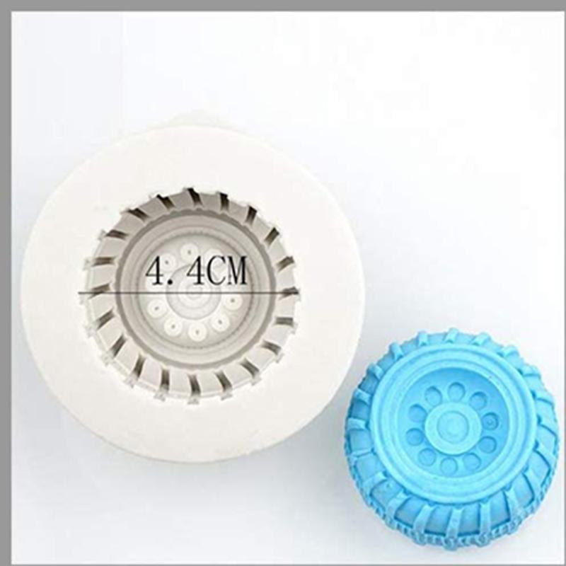 

3D Tire Fondant Mold Round Car Truck Wheel Silicone Mould For Cake Decoration Birthday Party Chocolate Candy Wax Melt Soap Tool