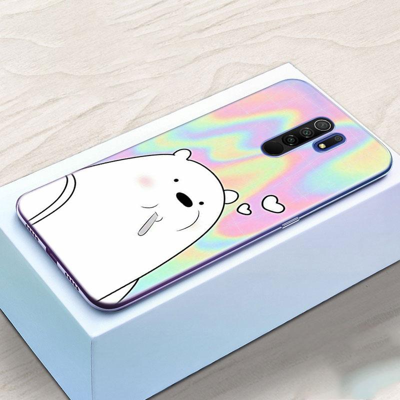 Lustige Cartoon Bär Silikon Handyhülle für Xiaomi Redmi Note 10 9 Pro Max 10S 9S 8T 8 8A 9 9A 9C 9T K40 Pro 5G Weiche Hülle
