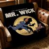 movie J-John Wick-K Throw Thick Comfort Flannel Quilt, Multi-scene Use Indoor Outdoor Daily Nap