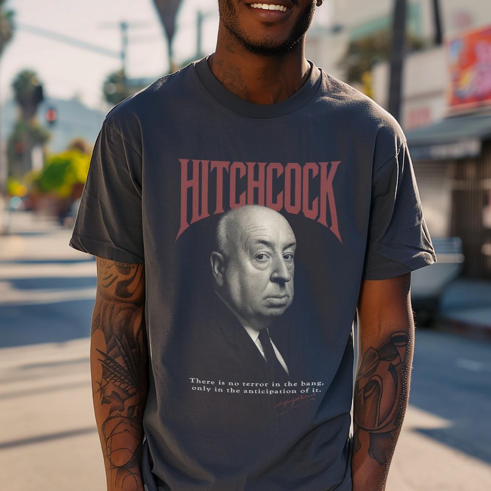 Vintage Hitchcock TShirt | Alfred Hitchcock Retro Graphic Tee for Film Lovers Unisex T-Shirt XXL
