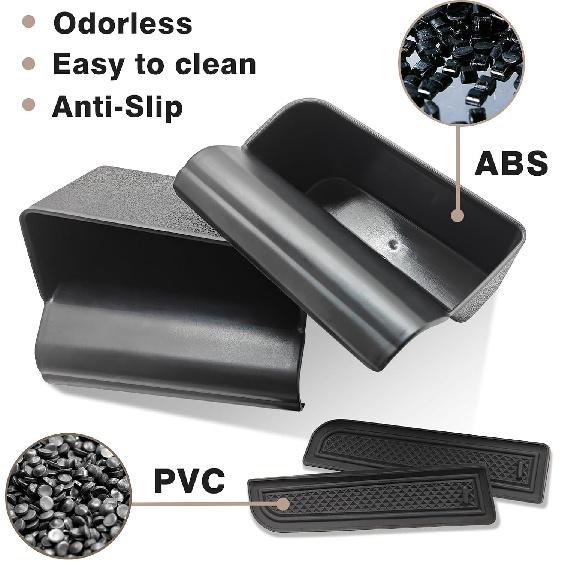 Muslogy for 2025 2024  Colorado & Canyon Center Console Shifter Storage Box ABS Material Console Side Organizer Left & Right Set Compatible with