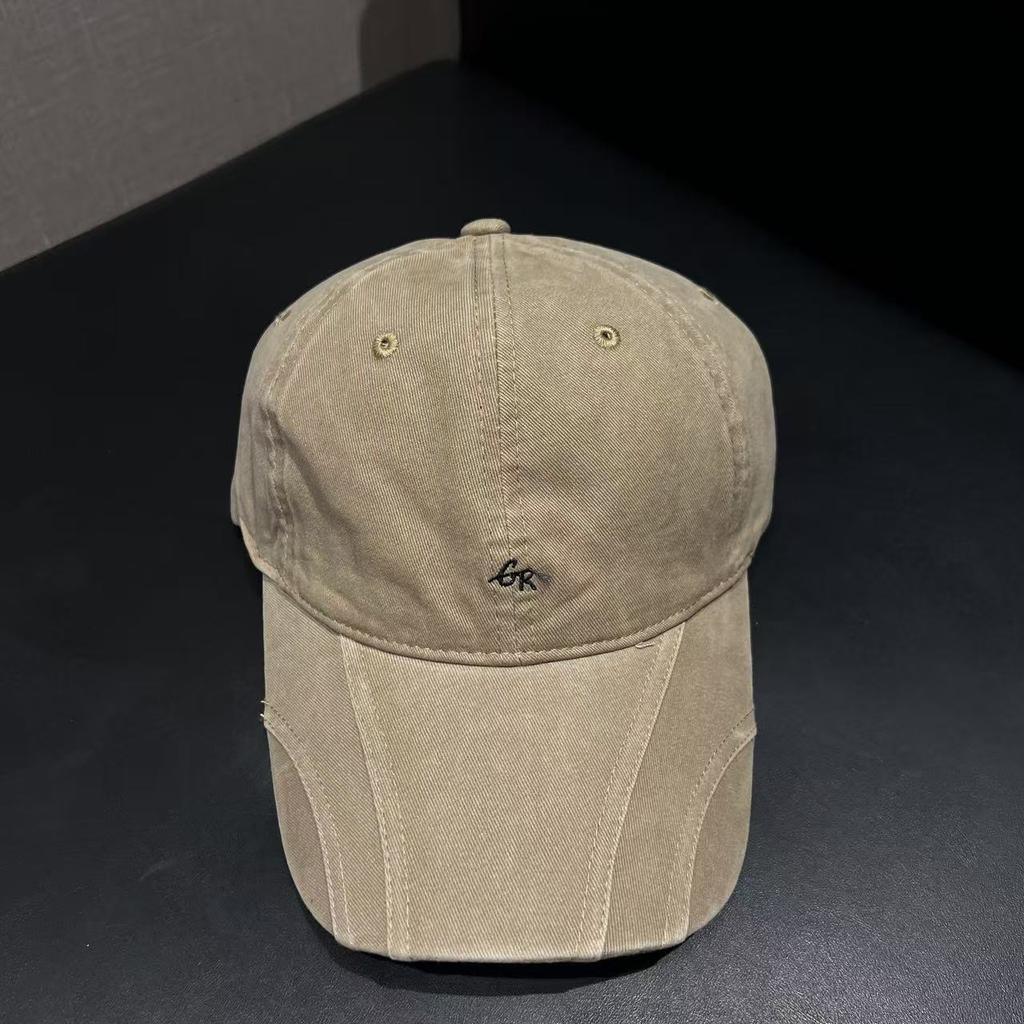 Korean niche trendy brand retro embroidery letter cap children spring and autumn new versatile face small baseball cap men