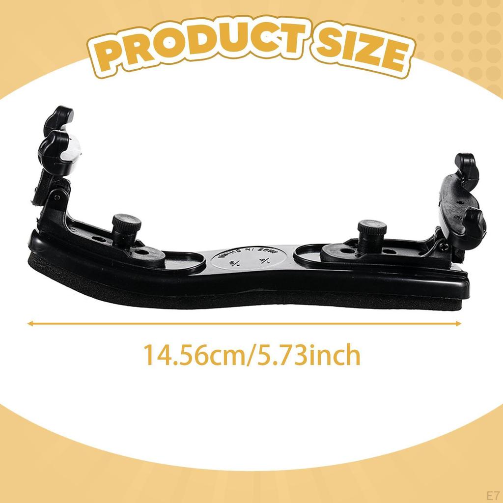 Violin Shoulder Rest Black Easy To Use Thickened Musical Instrument Accessory Pad for