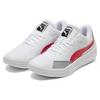 Puma Clyde All Pro Team Round Toe Lace-Up Shock Absorbing Non-Slip Wear-Resistant Low-Top Basketball Shoes Unisex Sneaker White Red 195509-04