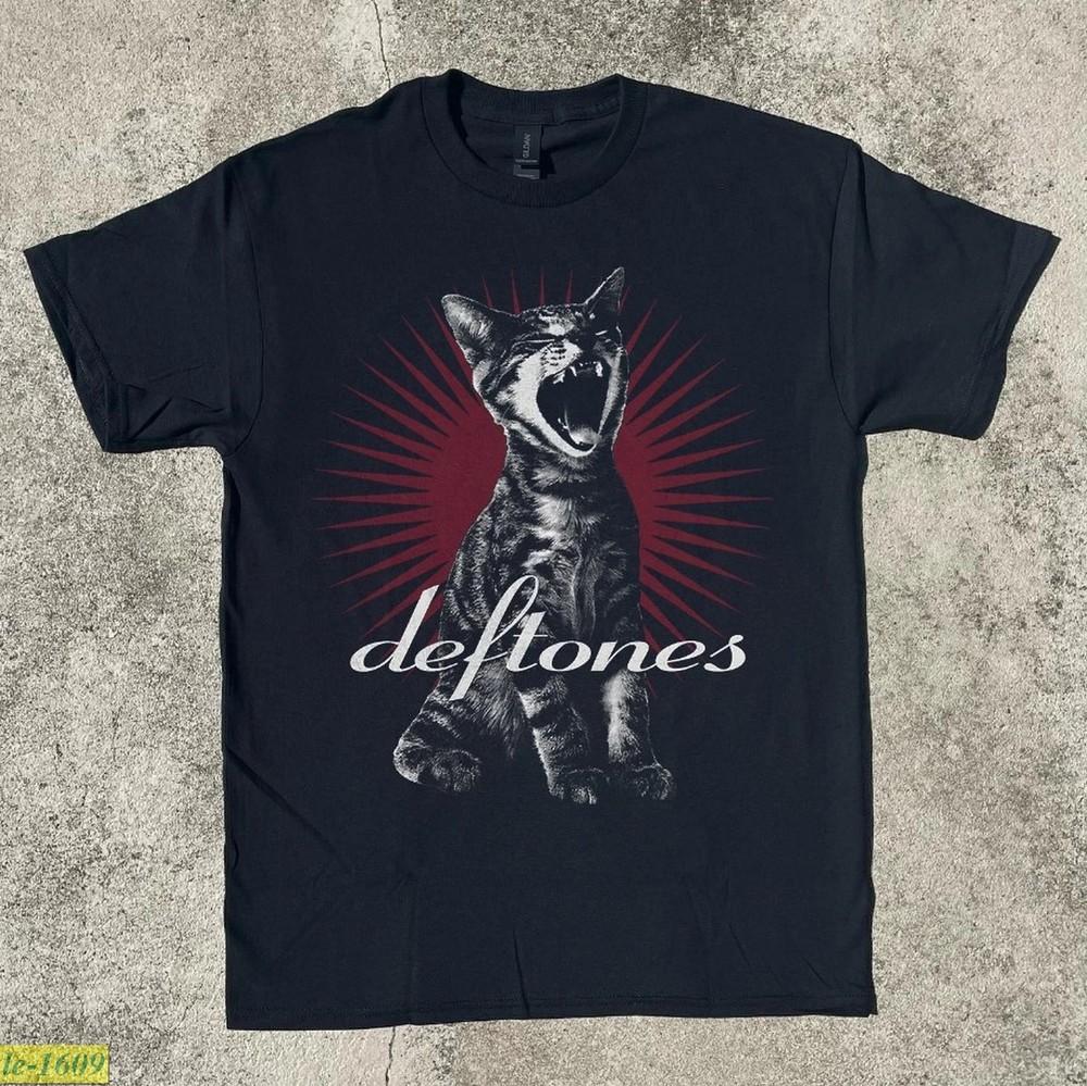 Deftones Adrenaline Cat Graphic Heavy Cotton Black Unisex Tshirt Size S5XL Unisex T-Shirt XXL