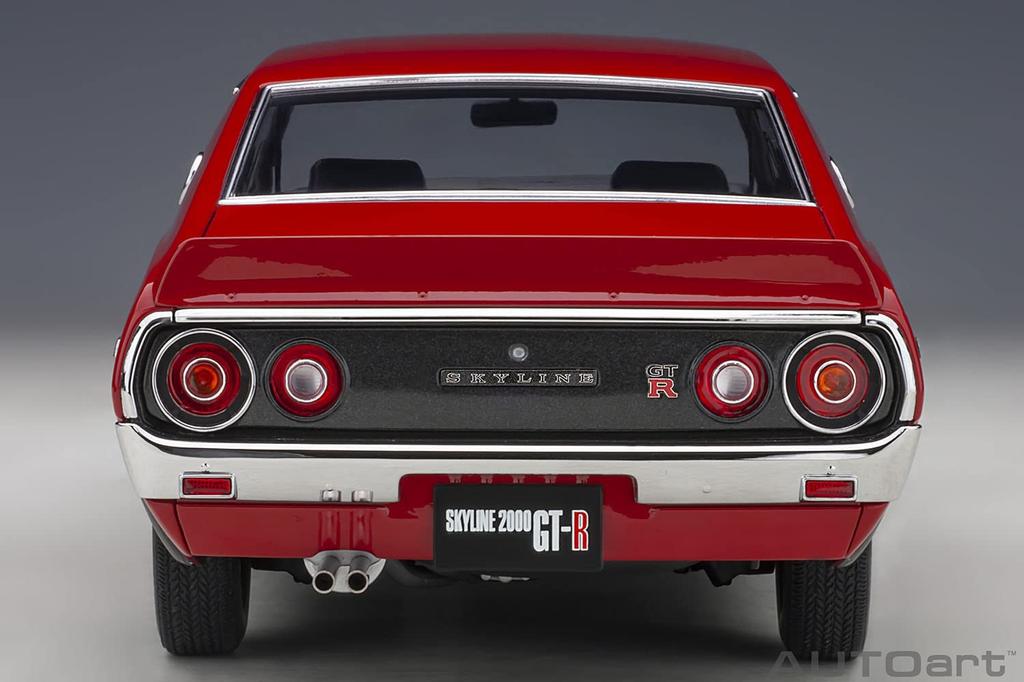 AUTOart Scale Nissan Skyline 2000 Red Finished Model 77473 1/18 GT-R (KPGC110)