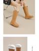 Damen Trendige High-Top Wasserdichte Regenstiefel - Rutschfest, Plüsch, Warm, Vielseitige Outdoor-Schuhe - Koreanischer Hot-Style