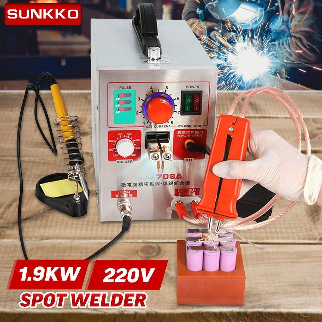 50W 3.2KW S709A Battery Spot Welder LED light Pulse Battery Spot Welding Machine for 18650 Battery Pack Welding Spot Welders