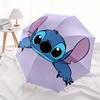 Stitch,Cute Automatic Opening and Closing Umbrella - 8 Ribs Windproof Portable Folding Umbrella with Plastic Handle, Suitable for Casual and
