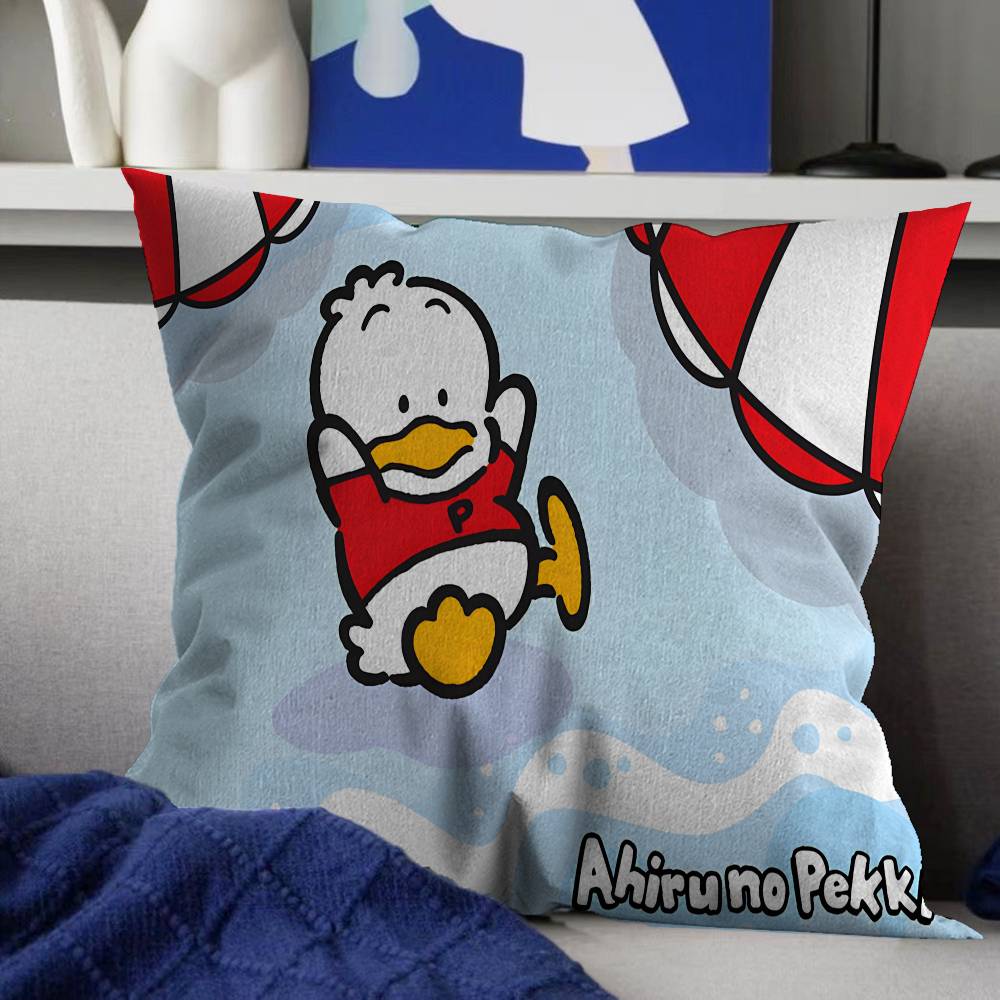A-ahiruno P-pekkle Cartoon Stitch Lucky Dragon Pillow Cover Sofa Cushion Cover Home Room Decoration Children Gift