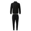 Men's   Spring and Autumn Jacket  Youth Waffle Chain Pocket Lapel Slim Cardigan Men's Jacket Suit