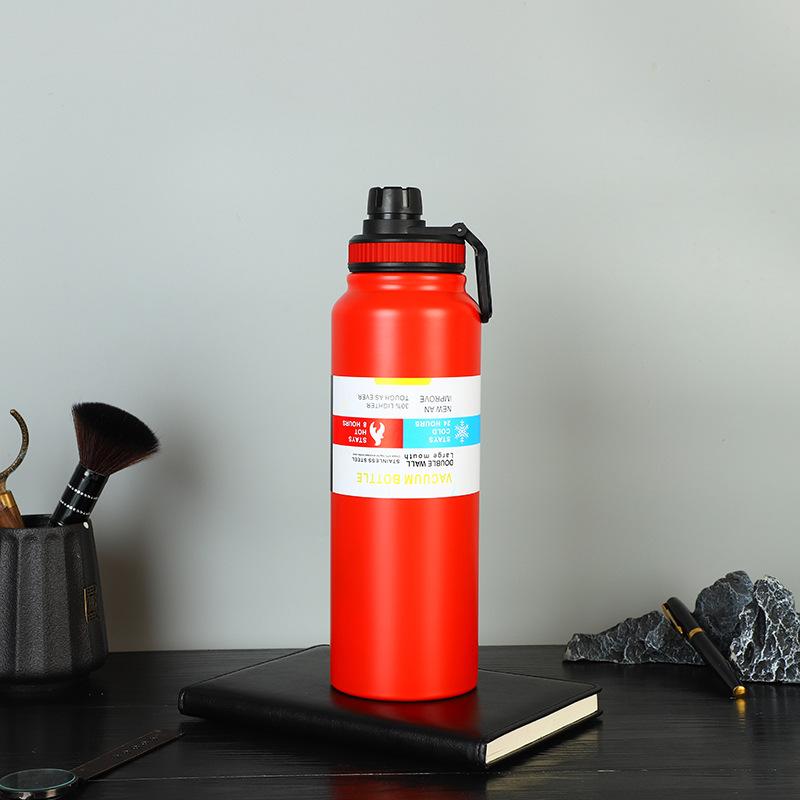 Sports Pot 304 Stainless Steel Vacuum Thermos Cup Portable Outdoor Handle Pot, Cycling Sports Kettle