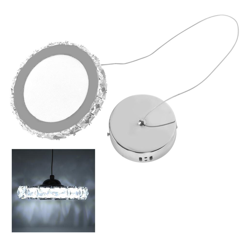 Crystal Chandelier Hanging Lamp Pendant Lamp for Dining Room Kitchen 12W White Light 85-265V
