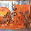 Autumn Harvest Orange Yarn Curtain for Kindergarten Nature Corner Decoration