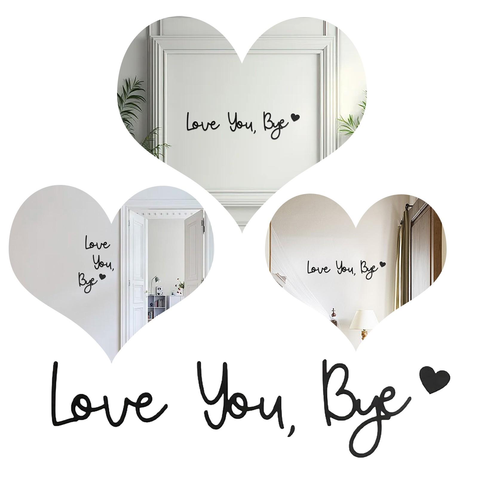 

Love You Bye Style Home Decor Door Stickers Love You Bye Sign Above Door Wood Entryway Decor Door Topper Family Wall Room Decor One Size чёрный