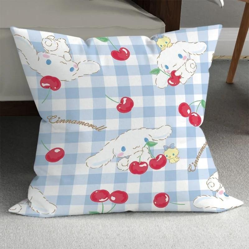 Sanrio Cute Girly Pillowcase HelloKitty Cinnamon Dog Pillowcase Kawaii Room Decoration Home Living Room Sofa Cushion Cover